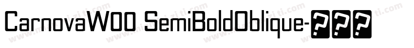 CarnovaW00 SemiBoldOblique字体转换